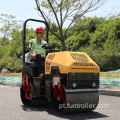 Rolo de vibração em tandem de tambor de aço 1000kg popular